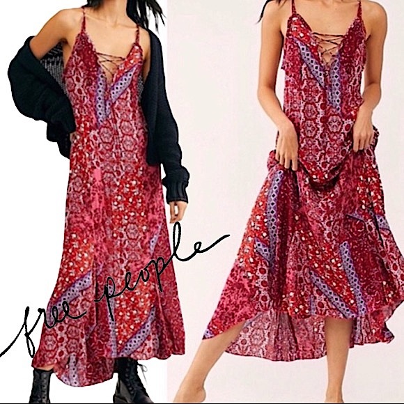 Sale LAST Free People Work Of Art Slip Maxi - Picture 13 of 13